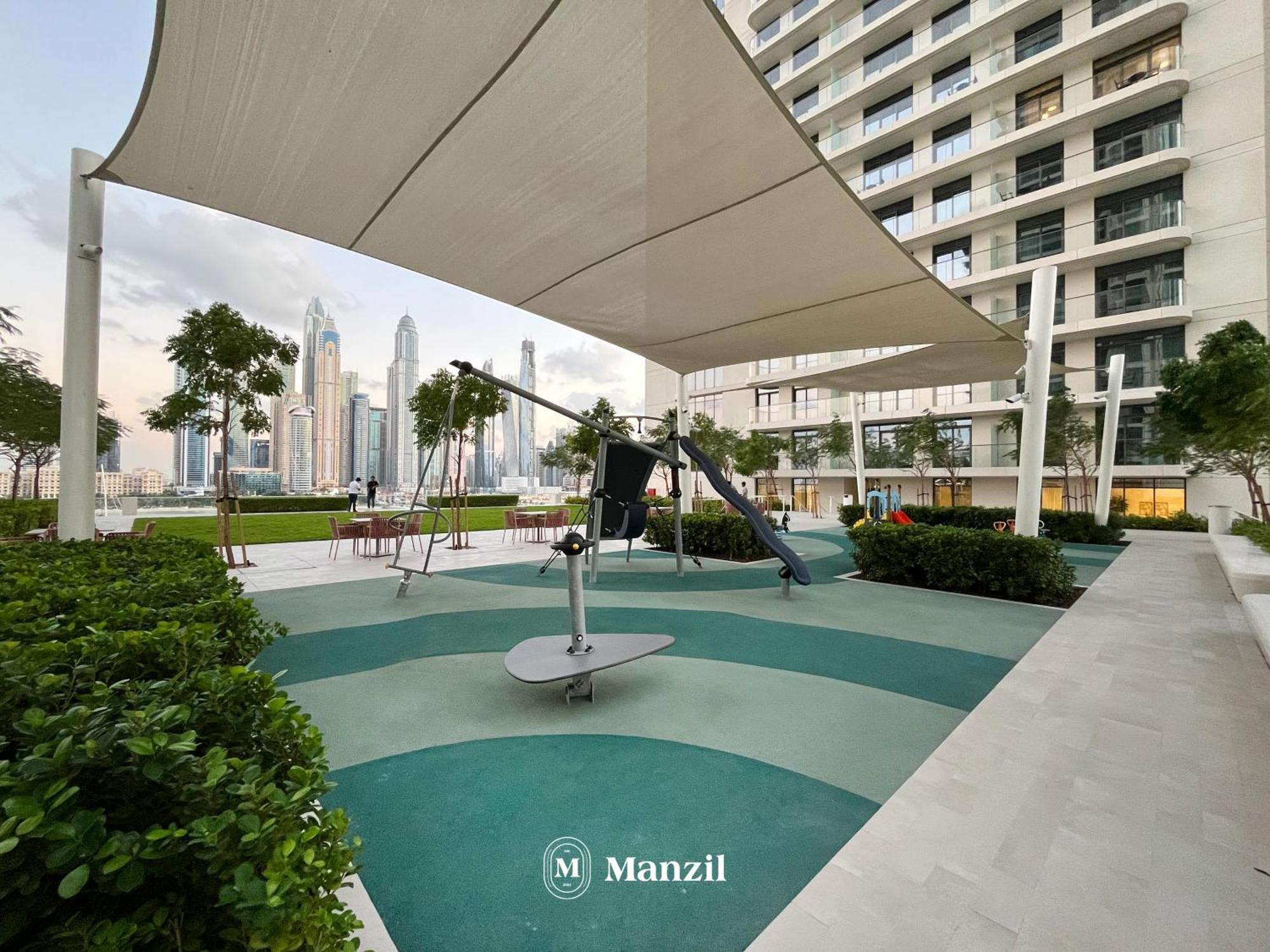 Manzil - 2br In Emaar Beach Front With Sea View Lägenhet