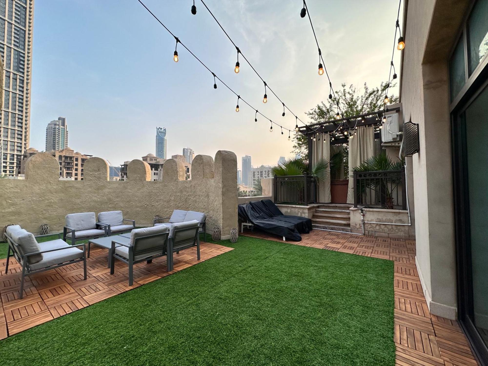 Durrani Homes - Unique Garden At Souk Al Bahar Besides Mall & Burjkhalifa With Private Jaccuzi
