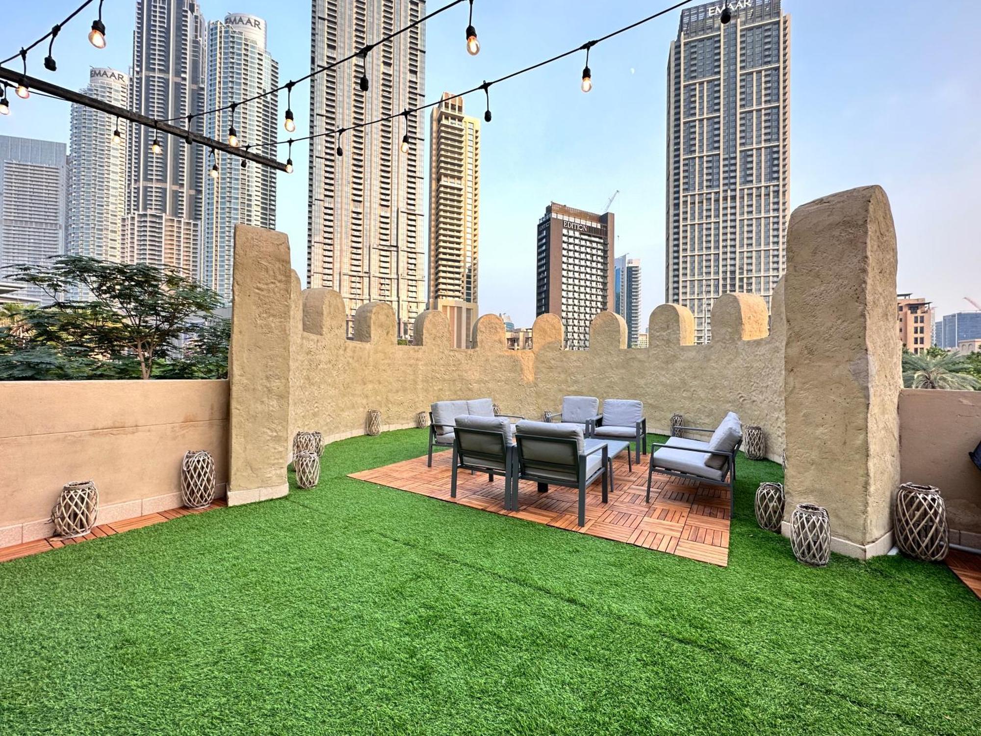 Durrani Homes - Unique Garden At Souk Al Bahar Besides Mall & Burjkhalifa With Private Jaccuzi Apartament Dubai