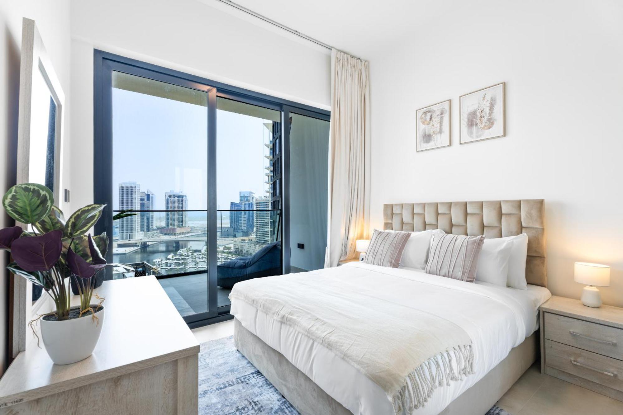 Easygo - Binghatti Canal Burj Khalifa View 1 Bedroom Apartamento