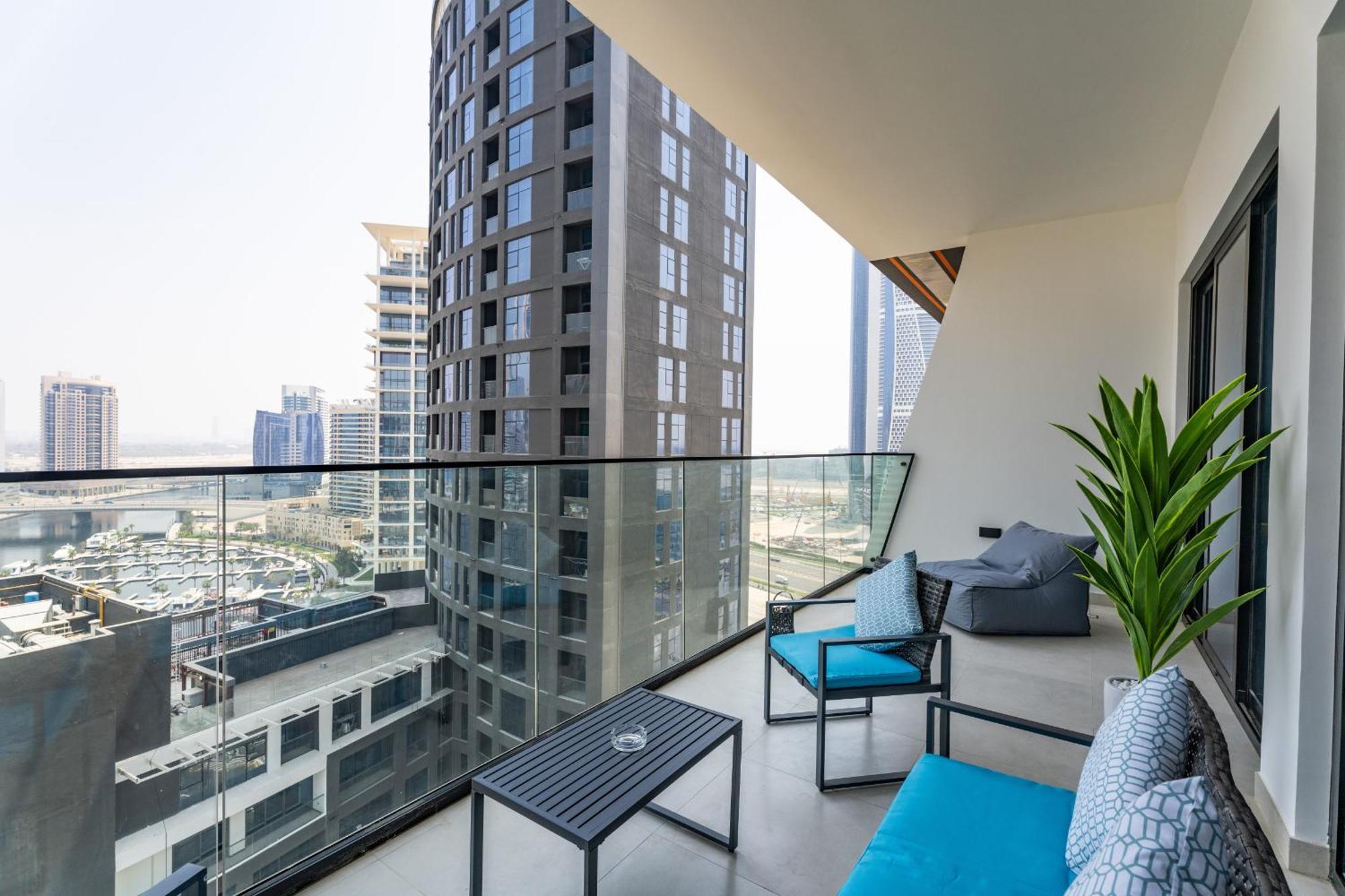 Easygo - Binghatti Canal Burj Khalifa View 1 Bedroom Apartamento