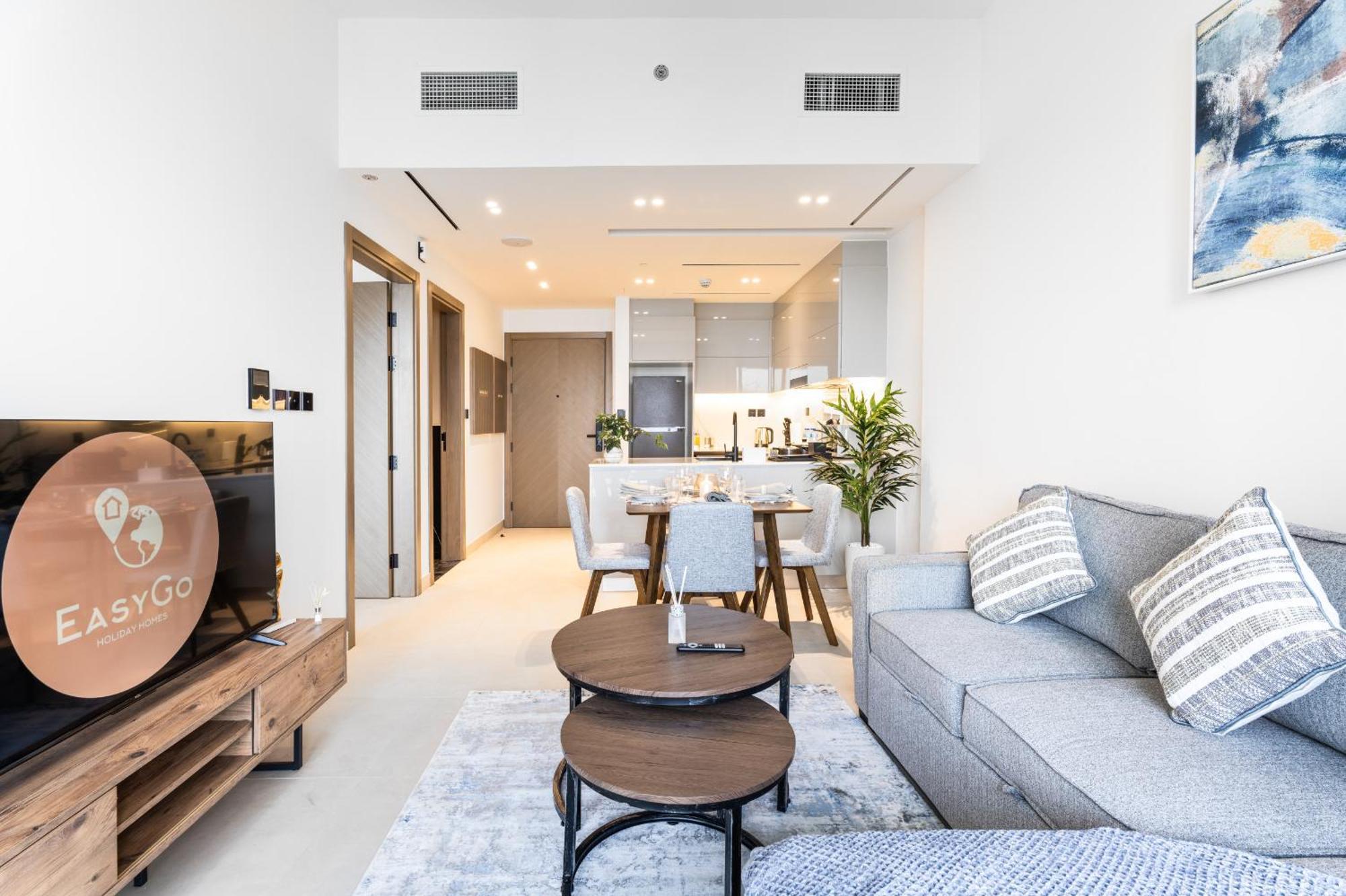 Easygo - Binghatti Canal Burj Khalifa View 1 Bedroom Apartamento Dubái