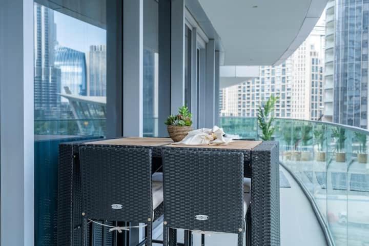 Appartement Vogue Downtown - Opera Grand - Burj Khalifa & Fountain Views *
