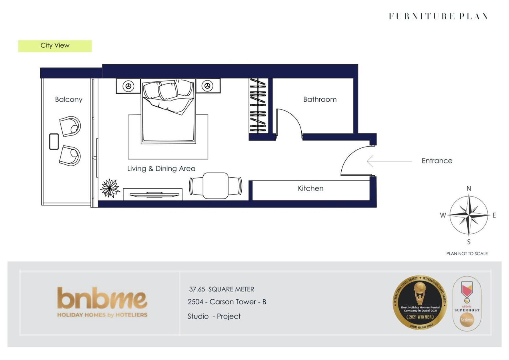 Bnbmehomes - Damac Hills - Carson Tower