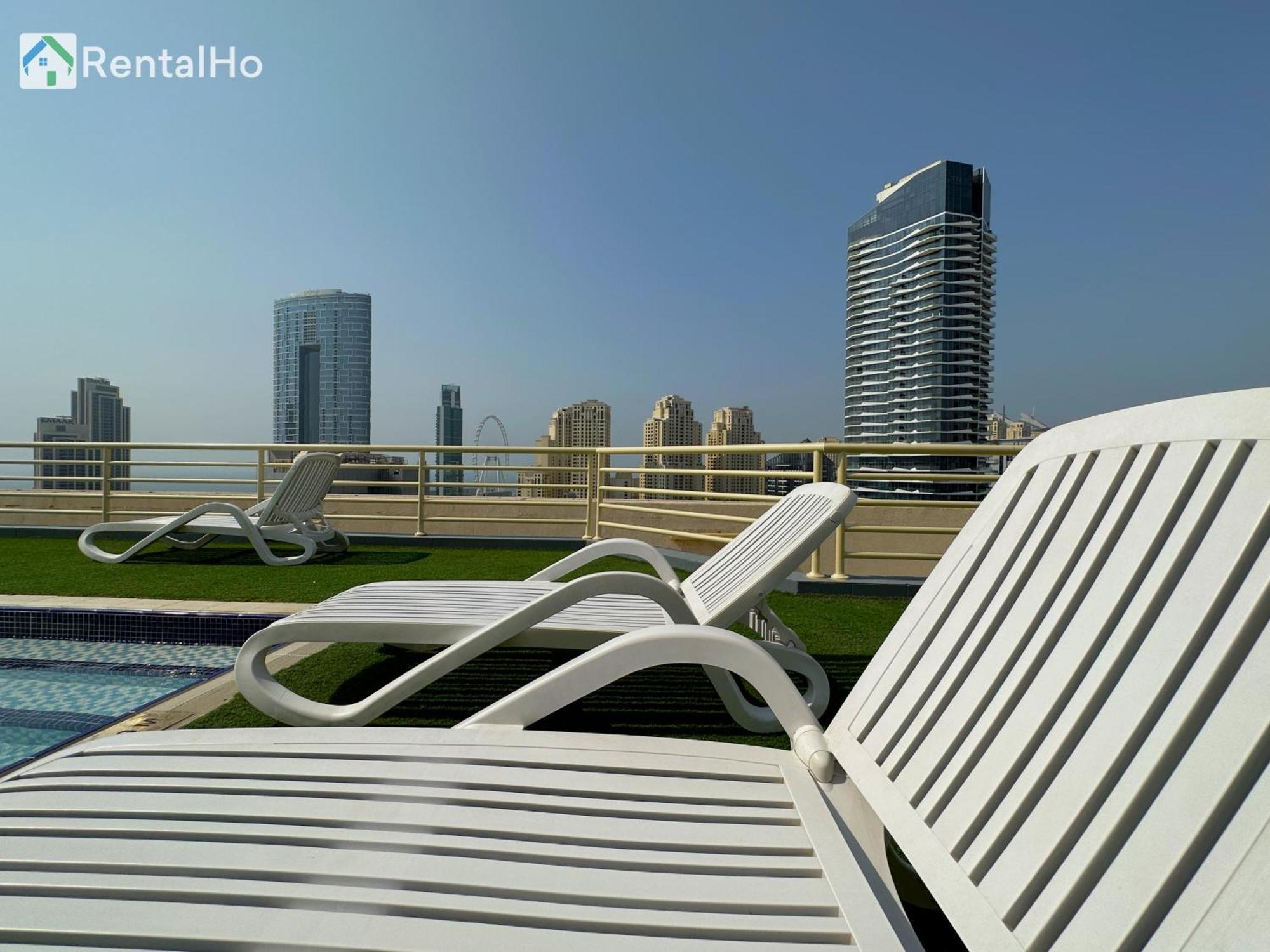 Quiet With Balcony And Roof Pool In Marina * Dubái