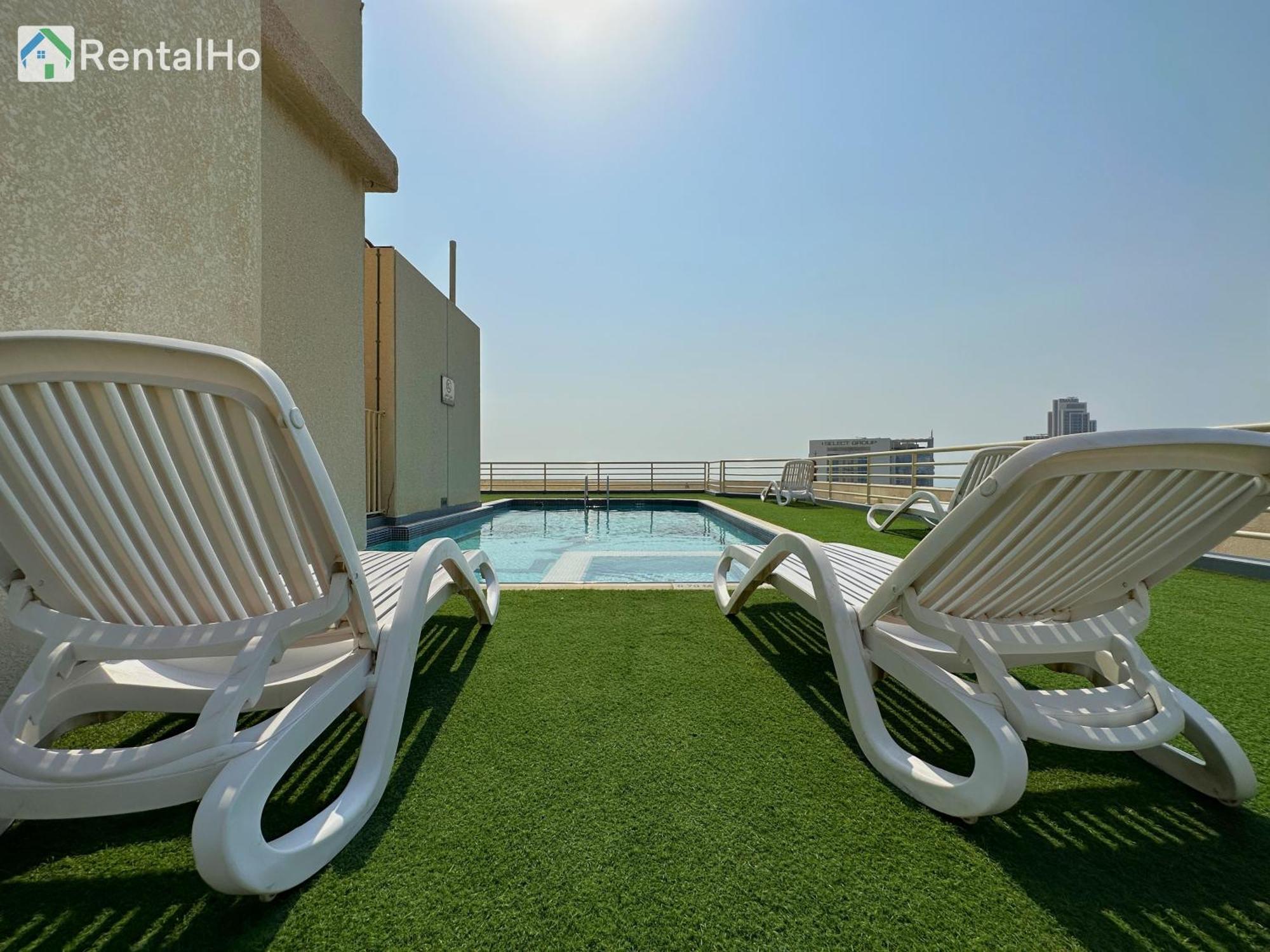 Apartamento Quiet With Balcony And Roof Pool In Marina Dubái