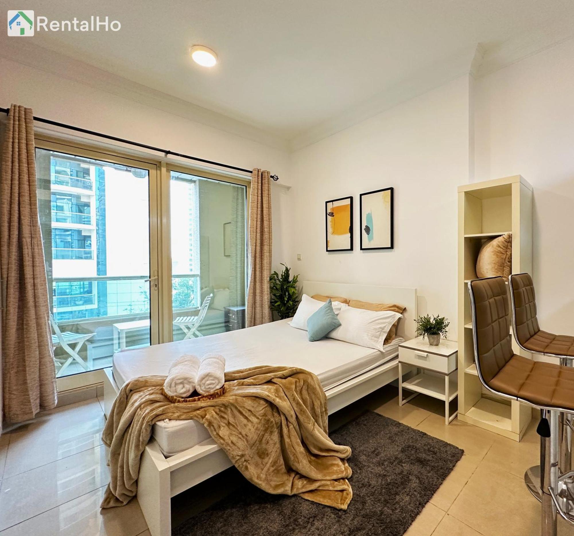 Quiet With Balcony And Roof Pool In Marina * Dubái