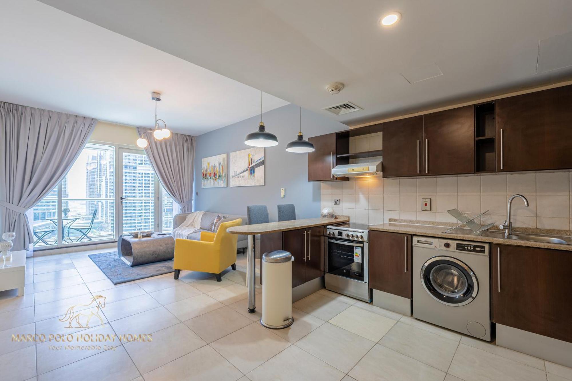 Lejlighed Marco Polo - Striking Views At Jlt , 1 Bedroom 2 Balconies