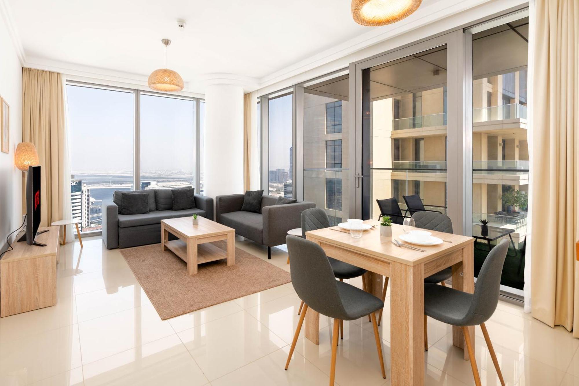 Unified Vacation Homes-1 Bed Apt With Stunning View-high Floor-free Pool Gym Apartamento *