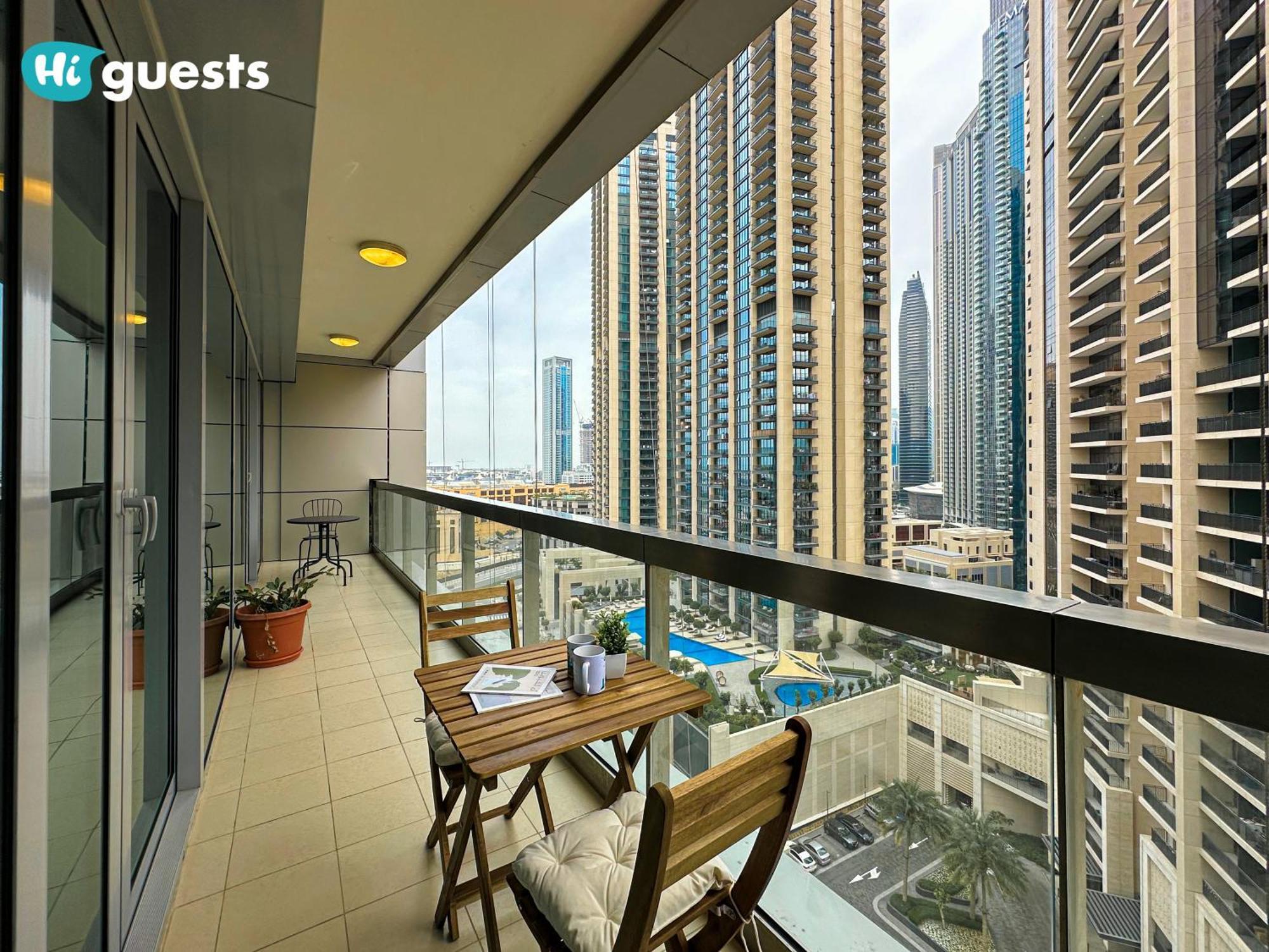Higuests - Royal 2br With Balcony Near Burj Khalifa Apartamento *