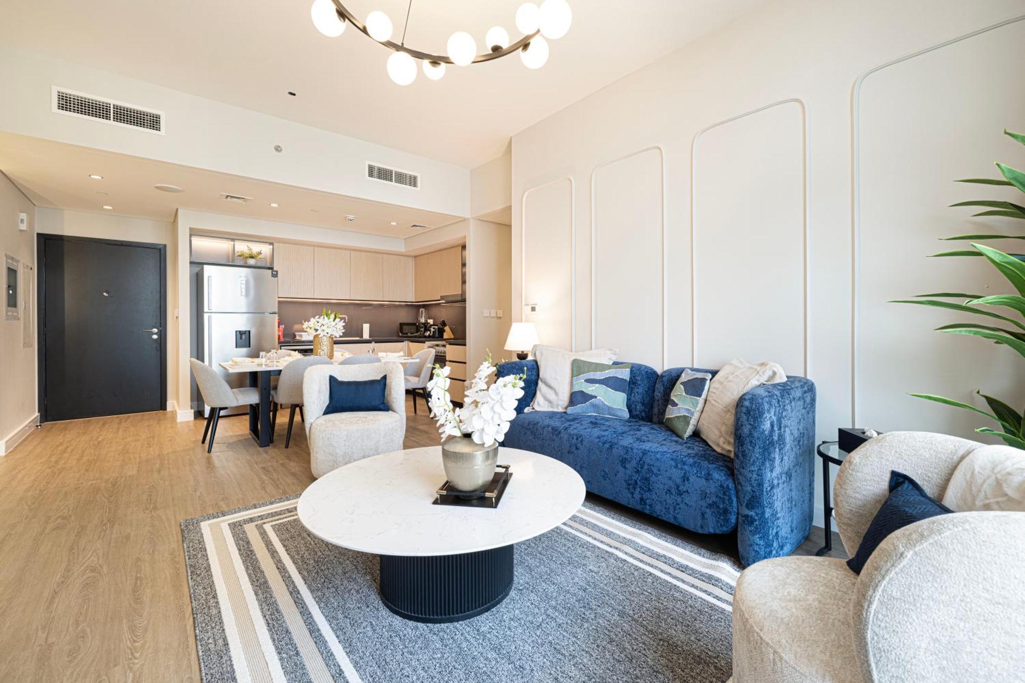 Magnificent - Luxurious 3 Bedroom With The Burj Khalifa View Apartemen