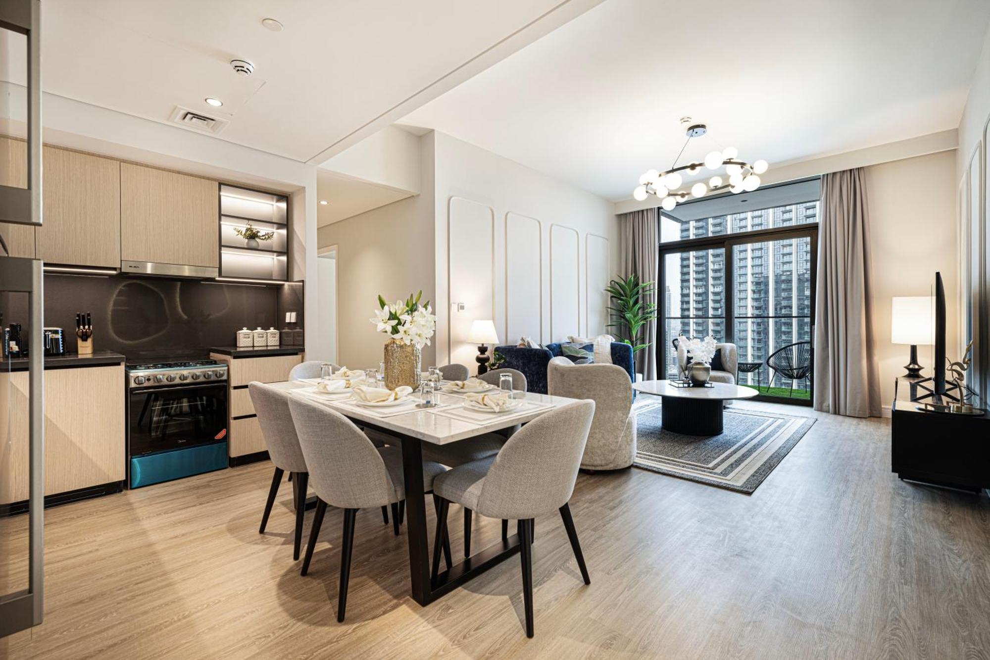 Apartemen Magnificent - Luxurious 3 Bedroom With The Burj Khalifa View