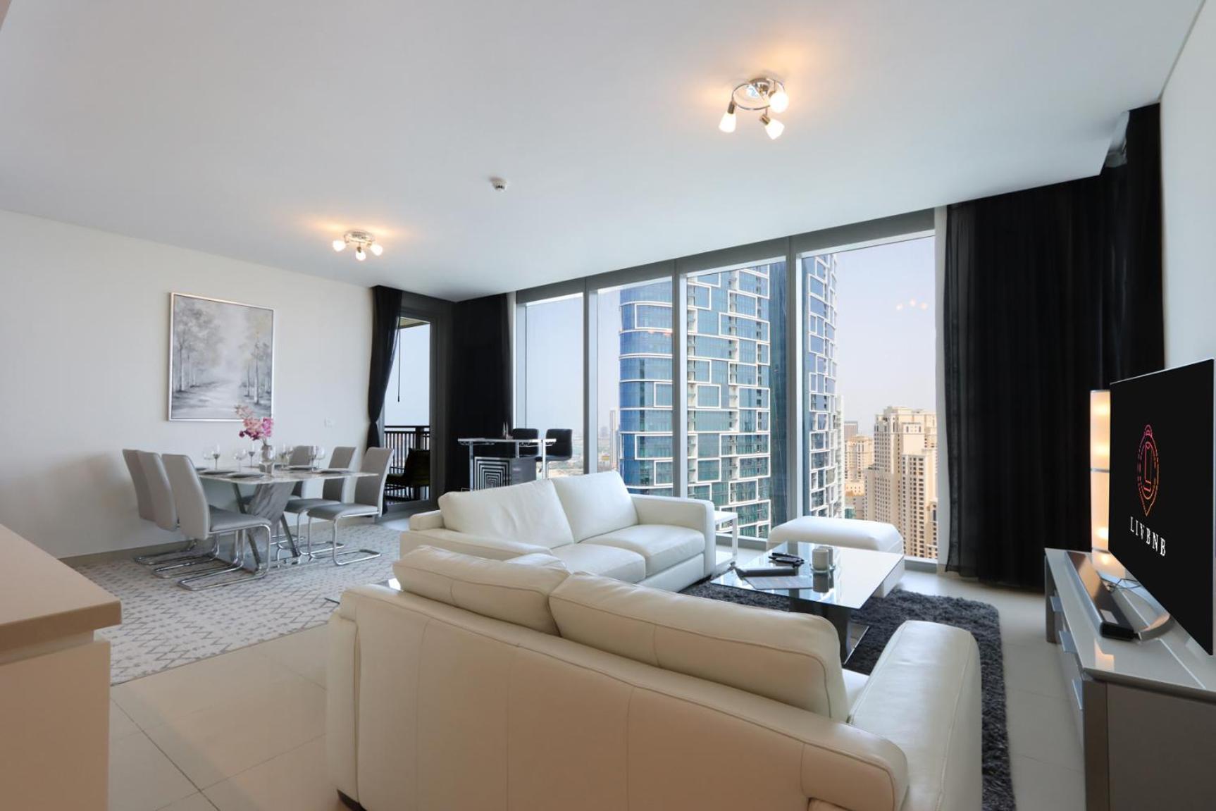 Livbnb - Sea, & Marina View, 3br At 5242 * Dubai