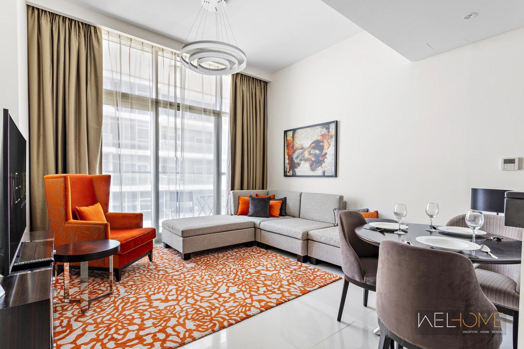 Welhome - Charming Breathtaking 1br Apt. In Damac Hills Dubái