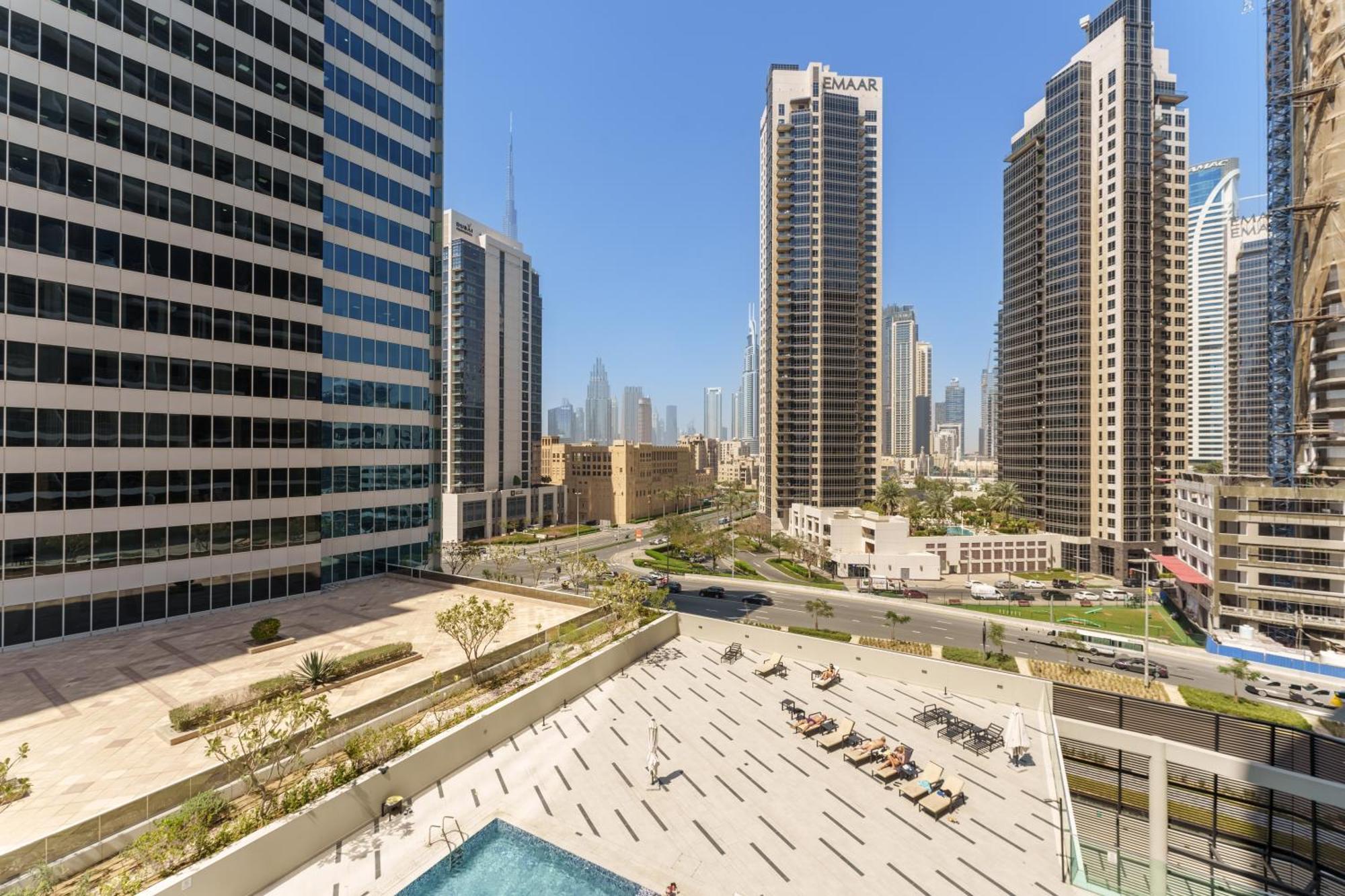 Charming In Burj Khalifa District - Marquise Square Apartamento Dubai