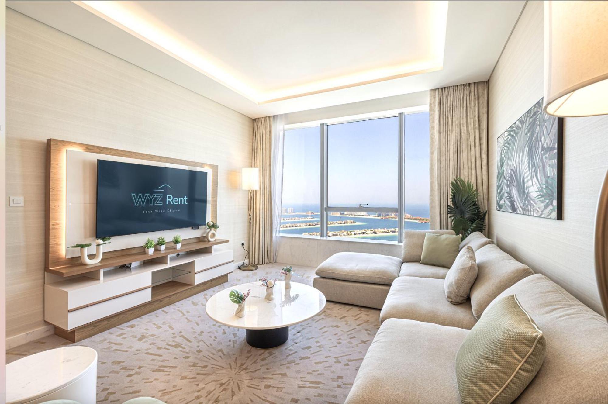 Appartement Elegant 1br In Palm Tower, Nakheel Mall, Sea View *