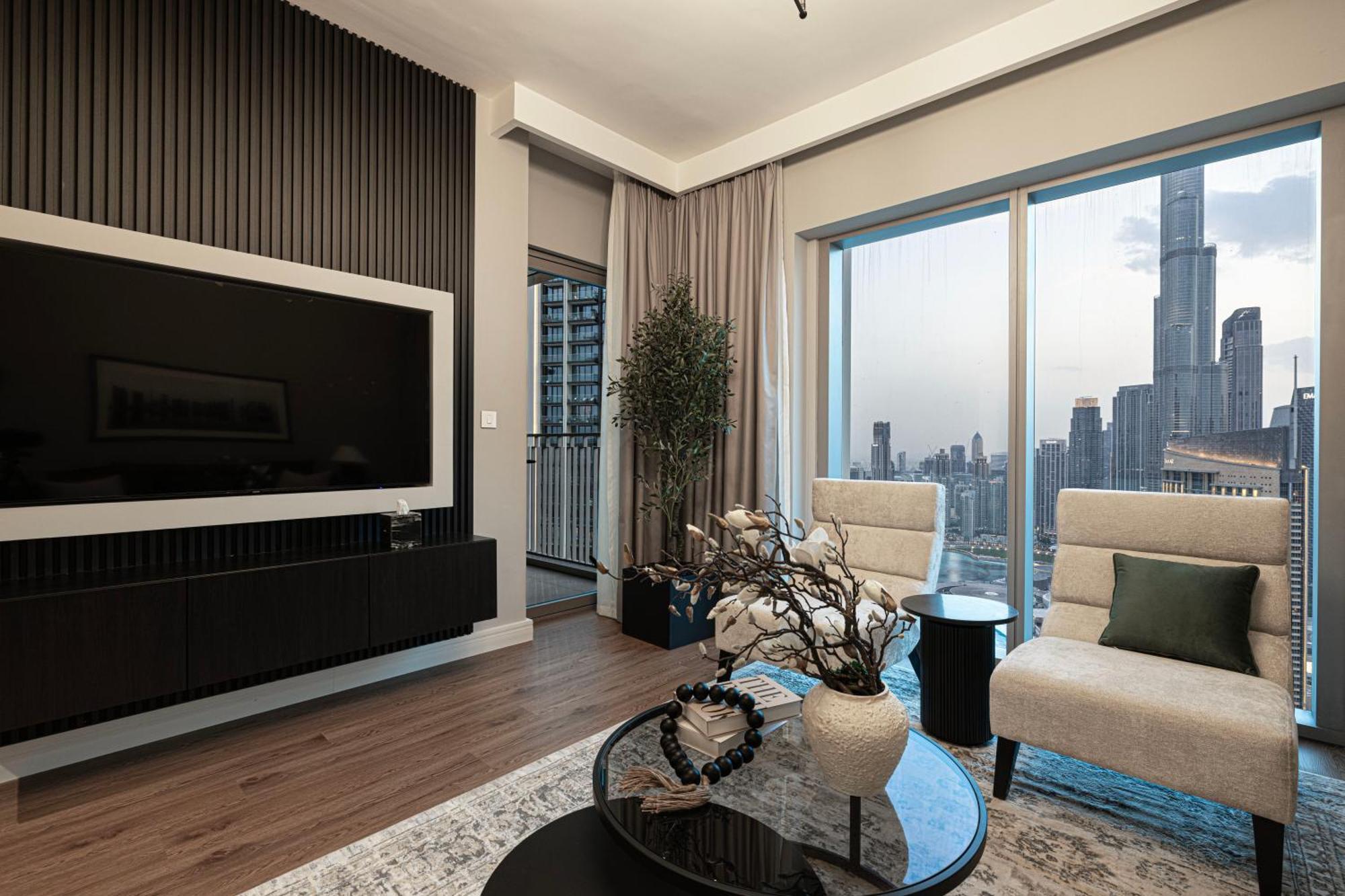 Magnificent - Luxurious 3+ 1 Bedroom With Burj Khalifa View Lägenhet Dubai