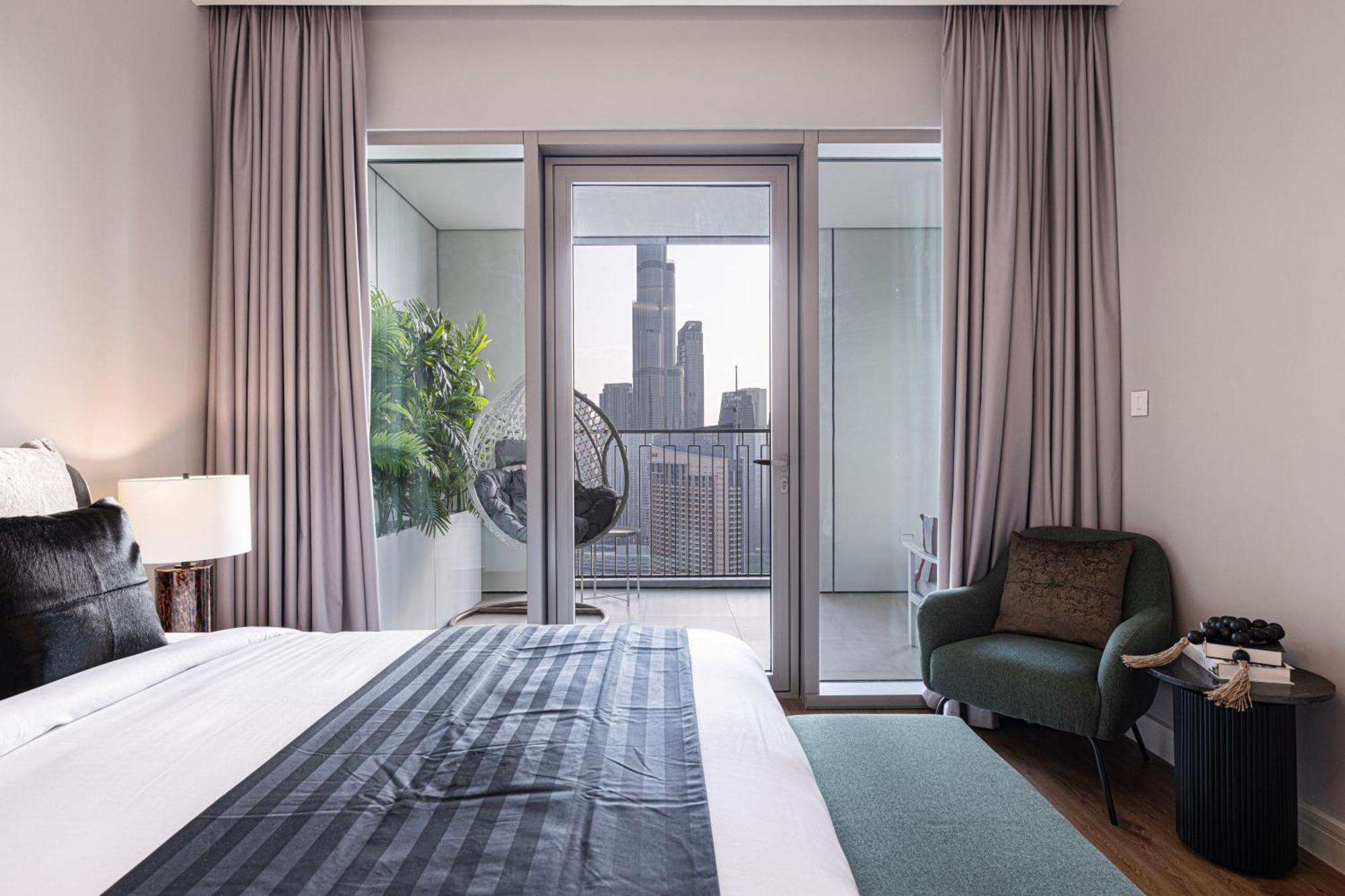 Magnificent - Luxurious 3+ 1 Bedroom With Burj Khalifa View Lägenhet Dubai