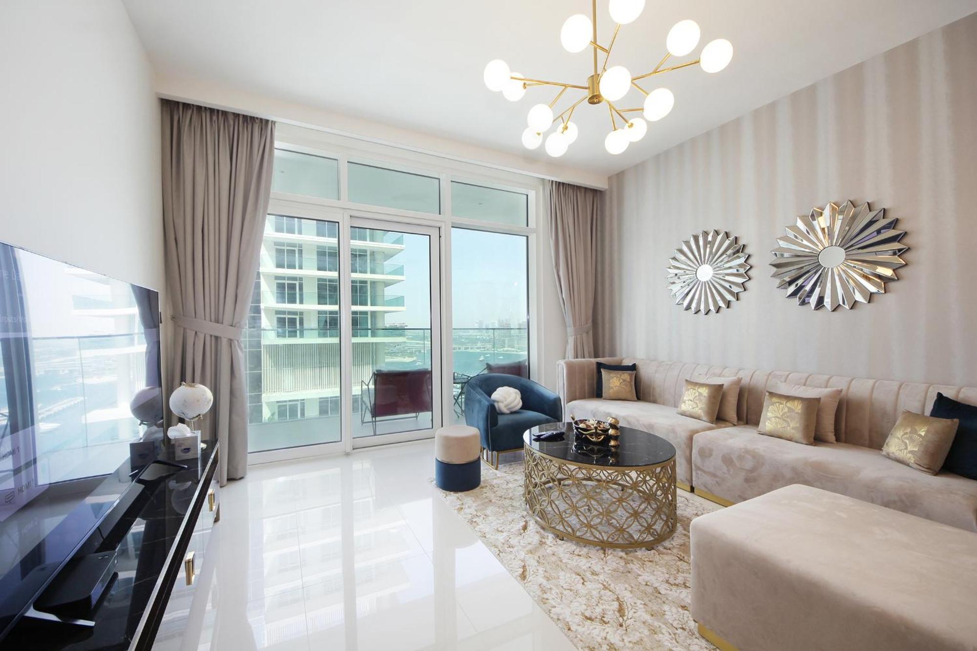 Appartement Incredible Sea View 2bhk - Private Access - Emaar Beachfront Dubaï