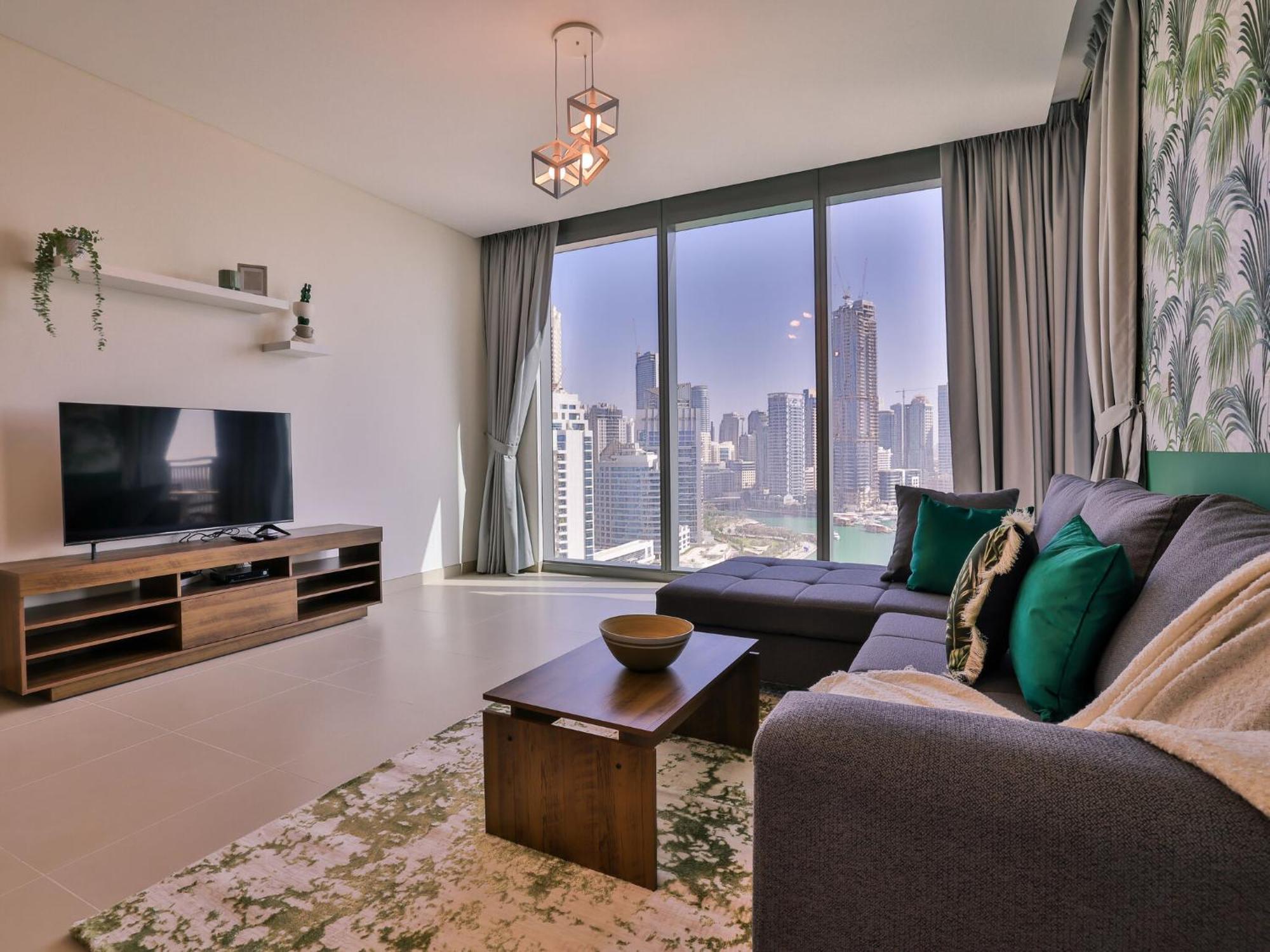 Lägenhet Luxurious Marina Views Pool Gym By Sojo Dubai