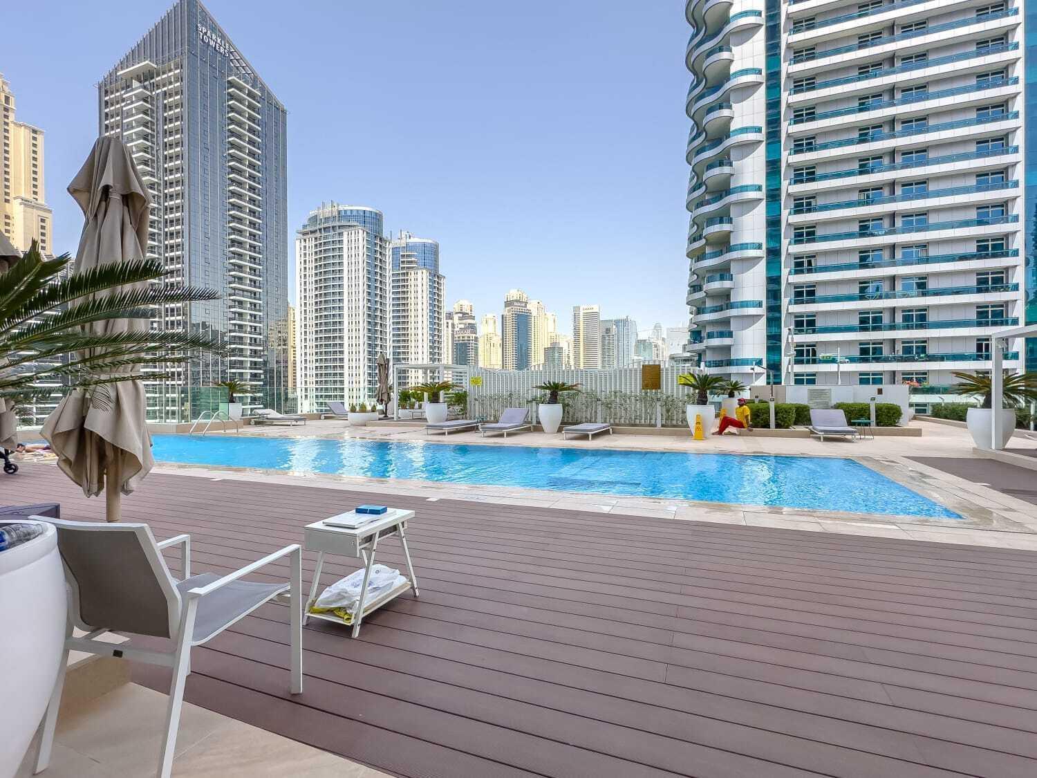 Lägenhet Marco Polo - Stunning 2 Bedroom With Marina Views, Huge Pool & Gym