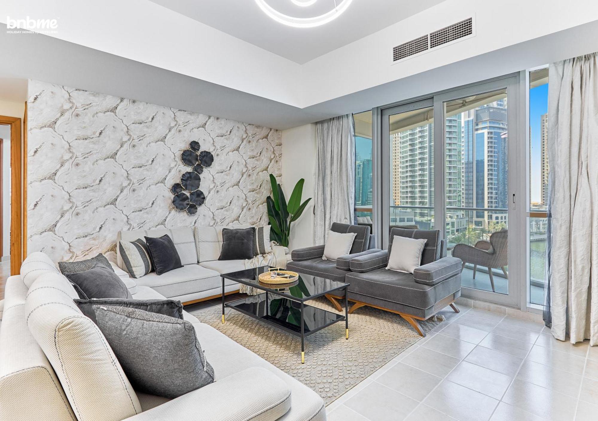 Apartment Bnbmehomes - Damac Waves Tower Dubai