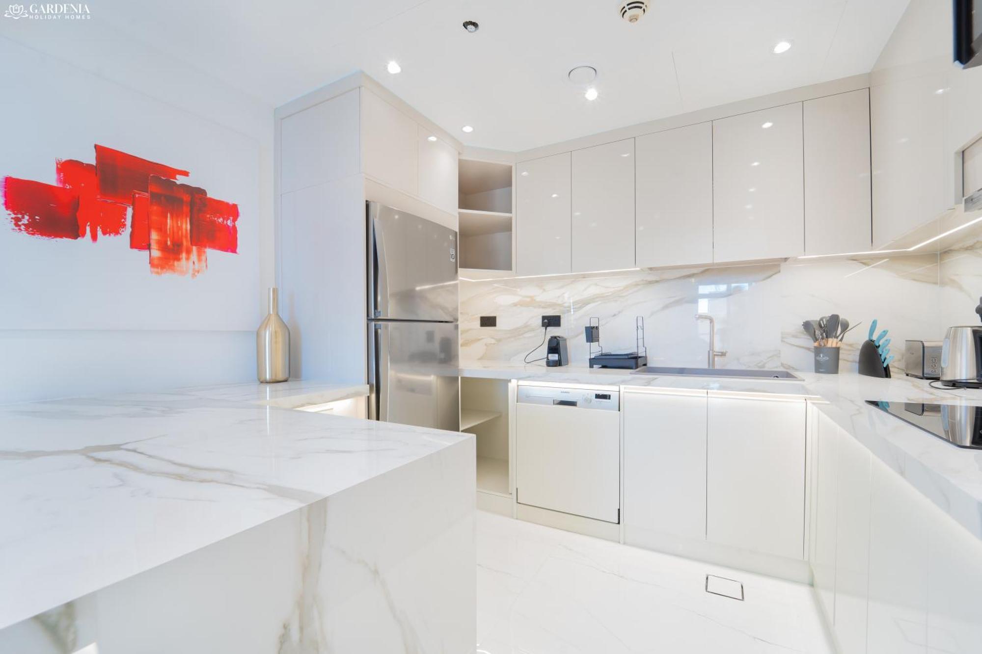 Jbr Amwaj 4 , Upgraded Sea And Ain Views, 2m Walk To By Gardenia Suitse Lägenhet *