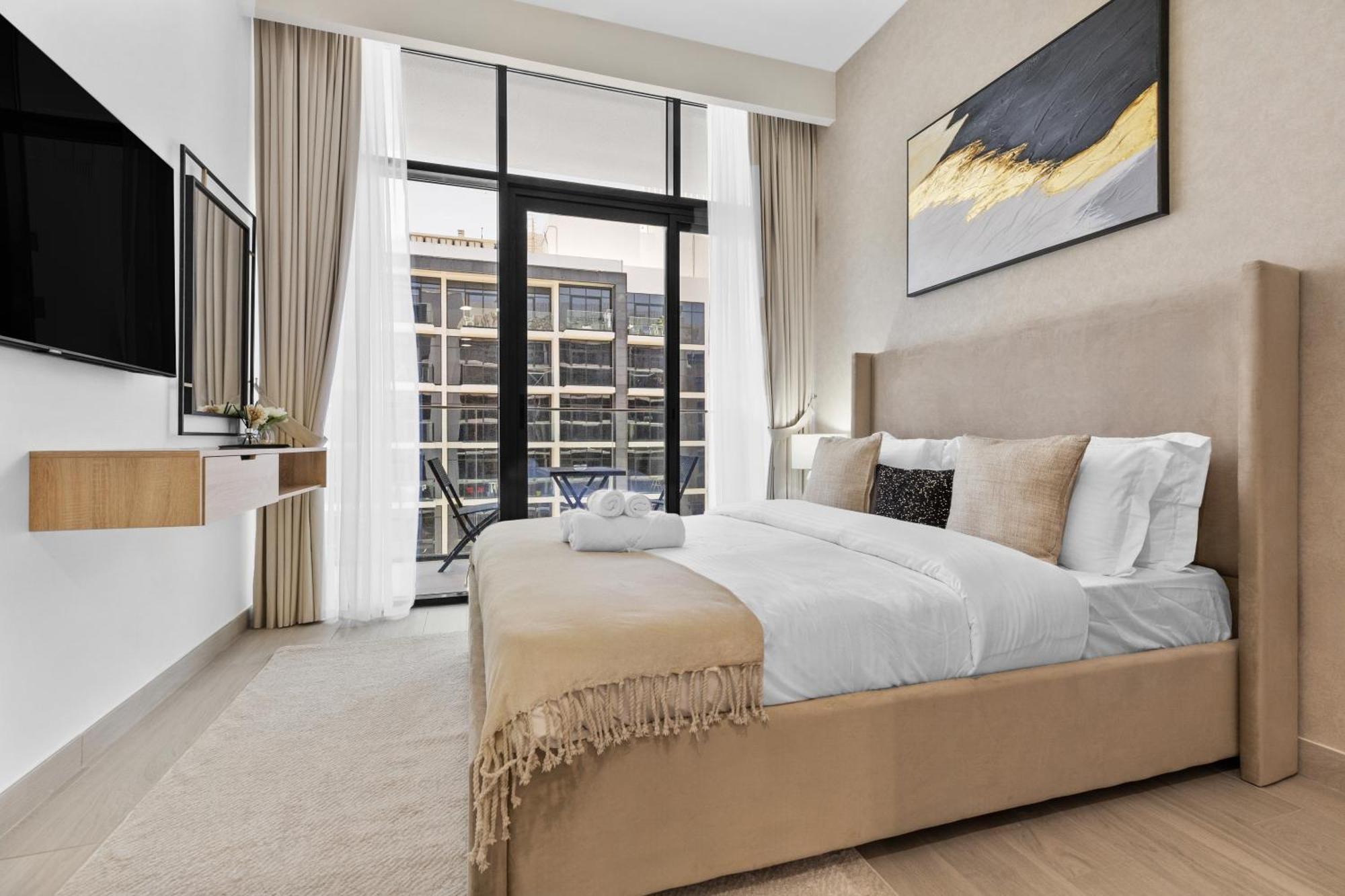 Apartamento Waves - Azizi Riviera Building 25 Cozy With Balcony Dubai