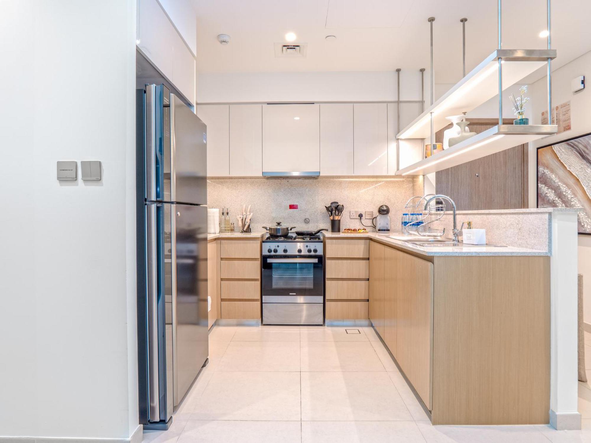 Lägenhet Easygo - 3br & Maid With Full Burj Khalifa And Fountain View Burj Royale Dw *