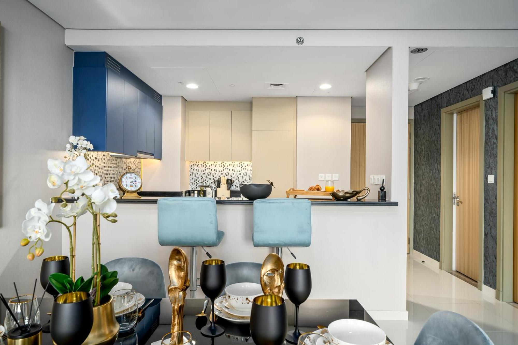 Amazing 64th Floor Infinity Pool With Burj Khalifa Views 2br In Paramount Midtown Lägenhet *