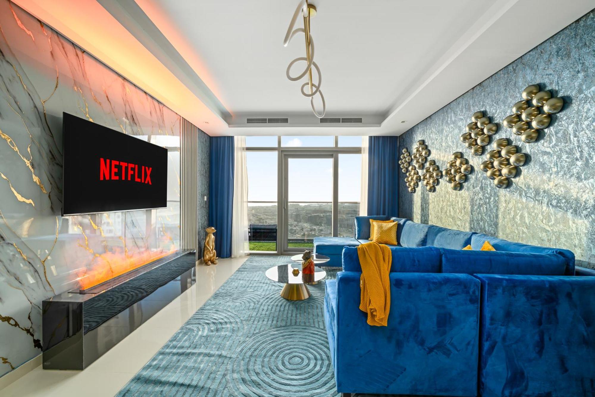 Amazing 64th Floor Infinity Pool With Burj Khalifa Views 2br In Paramount Midtown Lägenhet *