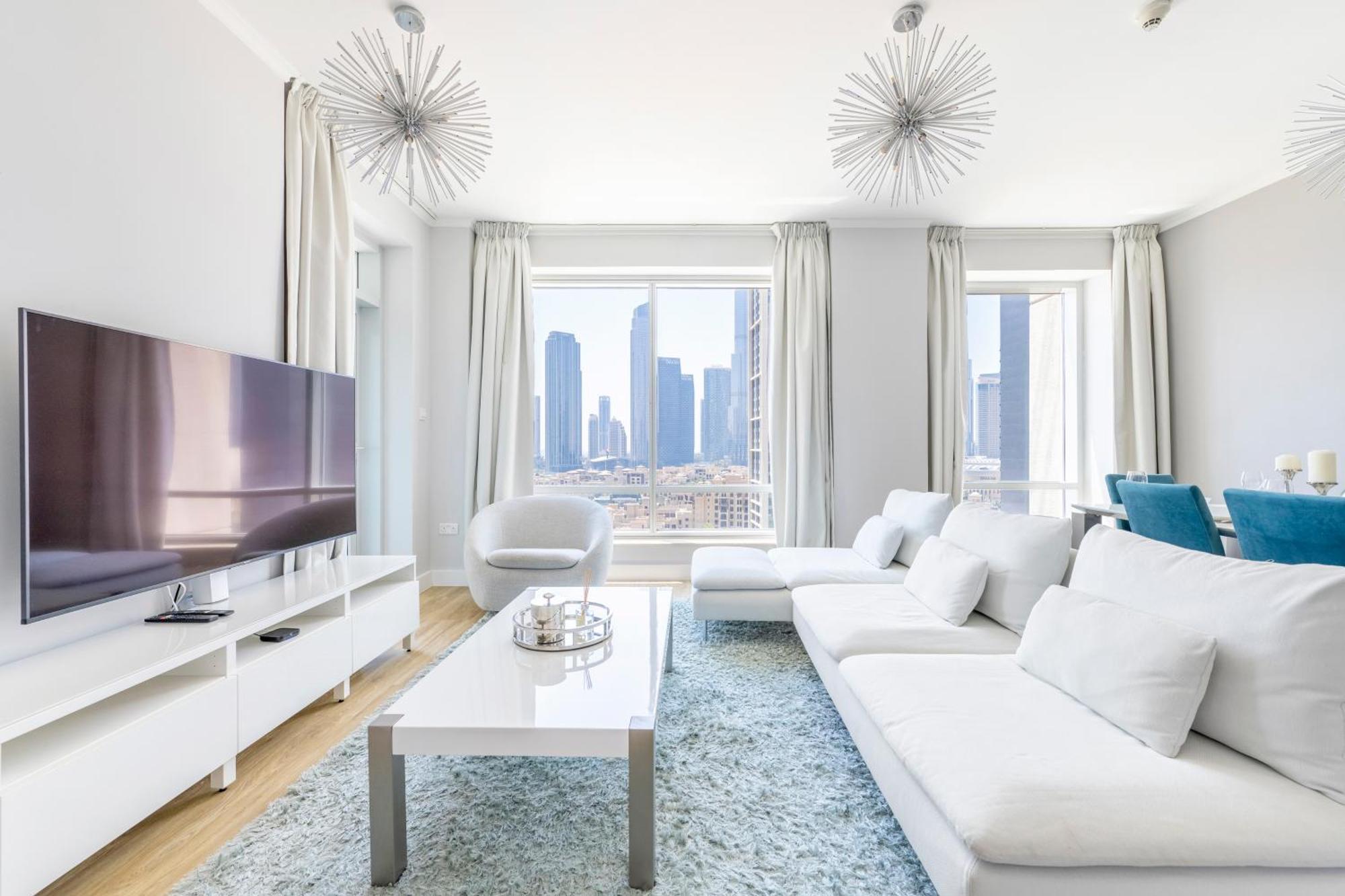 Luxury Downtown 2br - 5 Min To Fountain - Full Burj Khalifa View Apartment