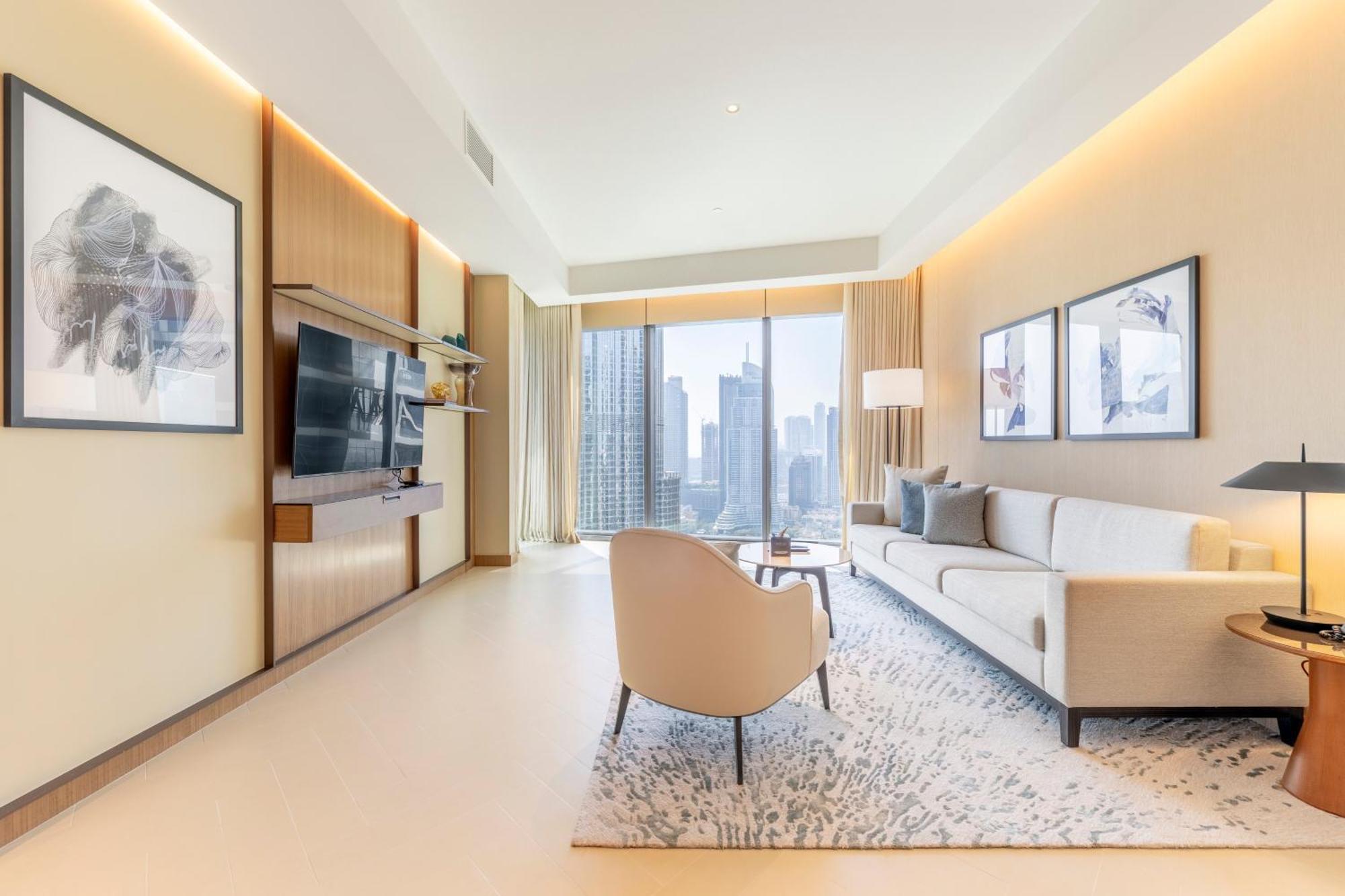 Luxe 3-br In Address Opera With Full Burj View Lejlighed *