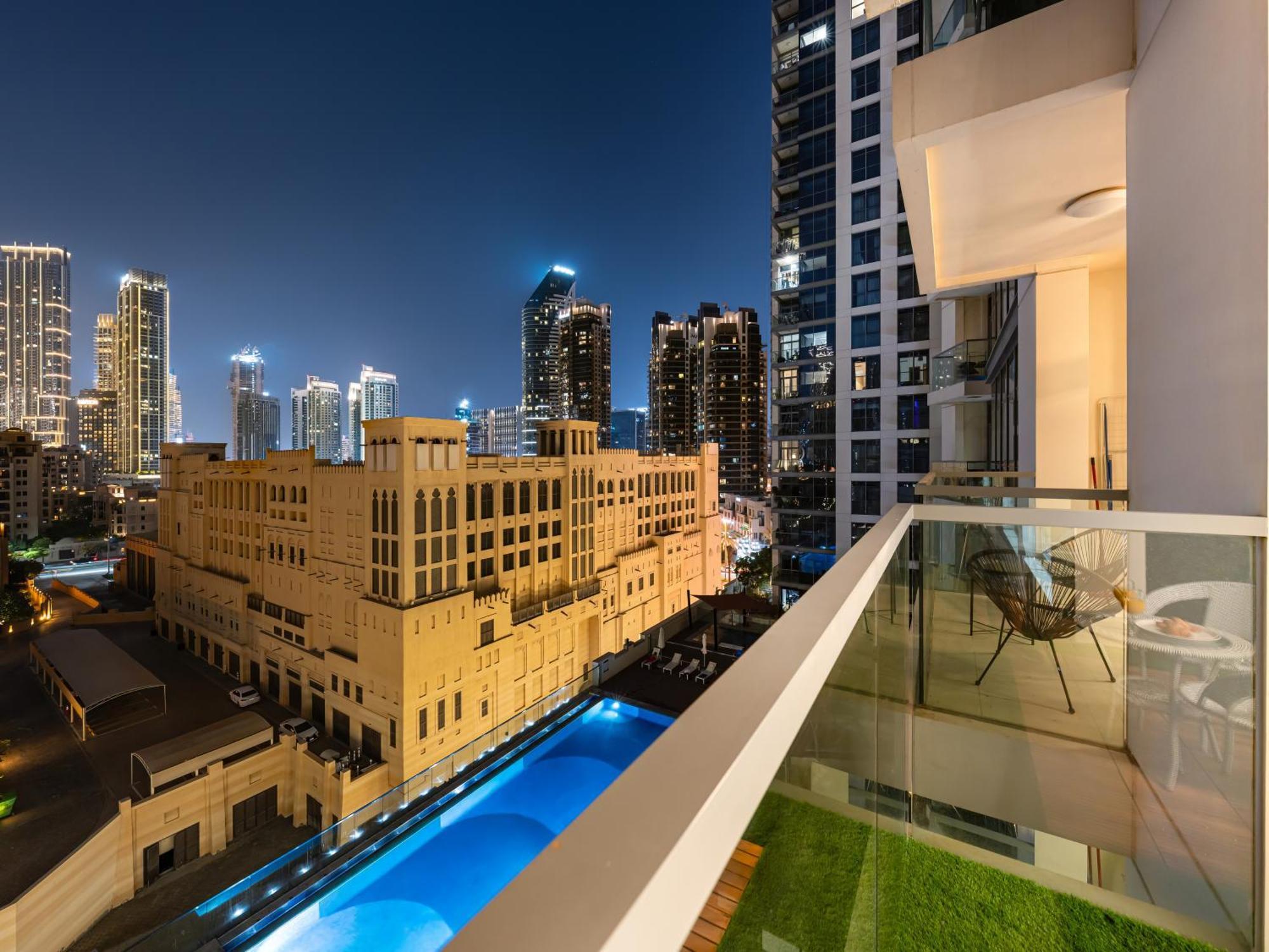 Сasa de vacaciones Luxury 2br With Burj View, Very Close To Mall *