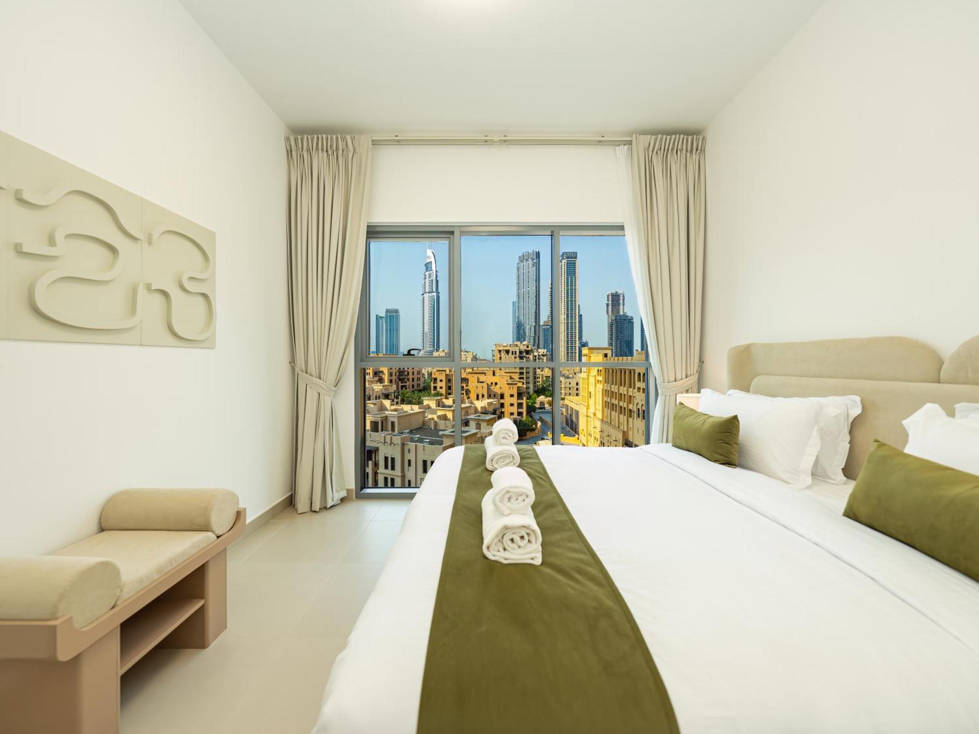 Luxury 2br With Burj View, Very Close To Mall Сasa de vacaciones *