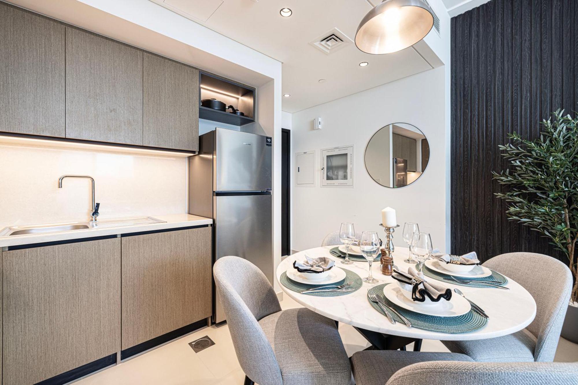 Apartamento Burj Crown - Sky High Downtown Elegance Ocean View Mall *