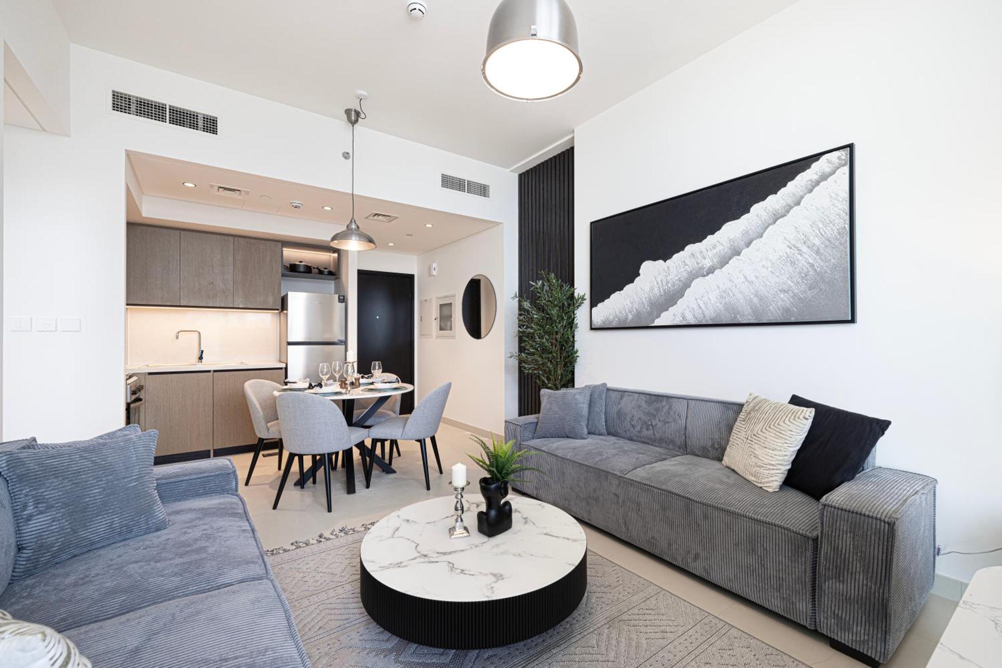 Burj Crown - Sky High Downtown Elegance Ocean View Mall Apartamento *