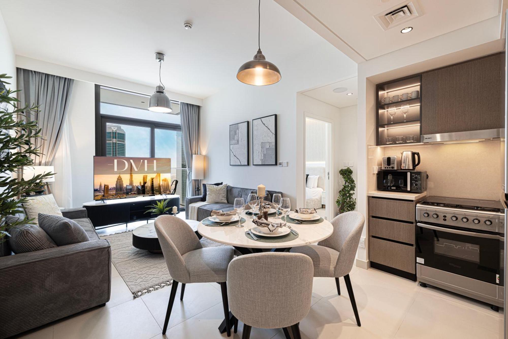 Apartamento Burj Crown - Sky High Downtown Elegance Ocean View Mall *