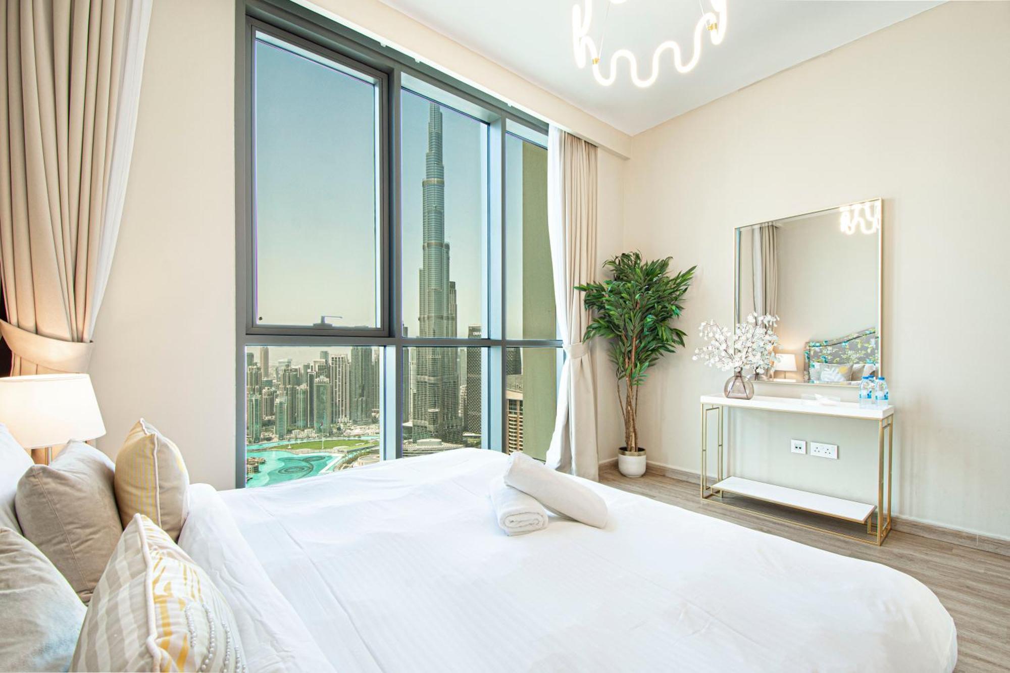Magnificent 3br With Full Burj Khalifa & Fountain View Casa de Férias Dubai