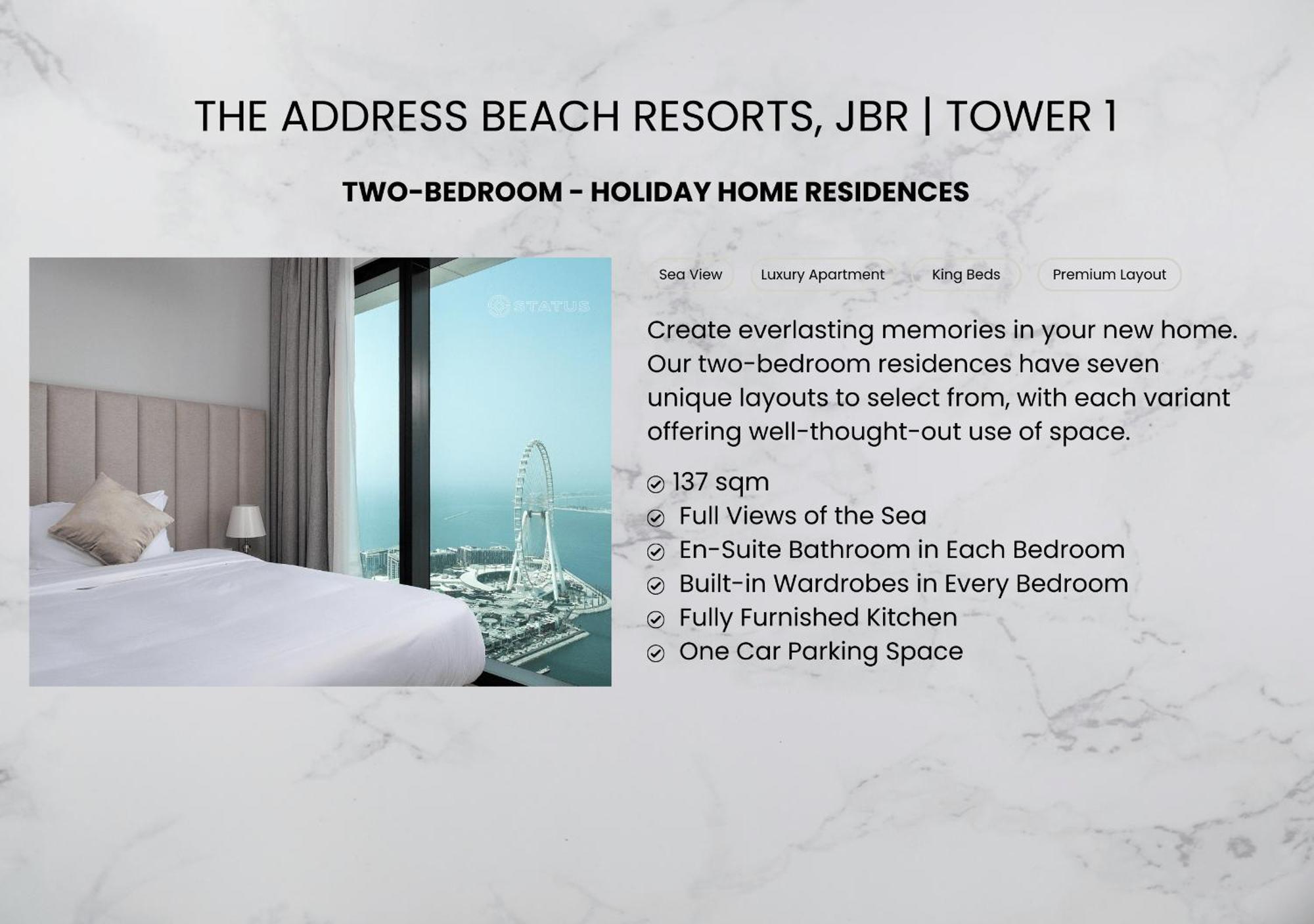 The Address Hotels, Jbr- 2br Private With Appartement