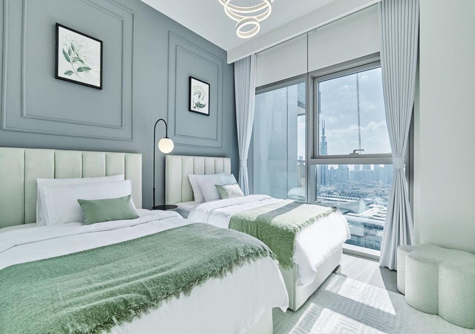 Luxe | 2br | Burj Khalifa View | Mall Access Apartemen Dubai