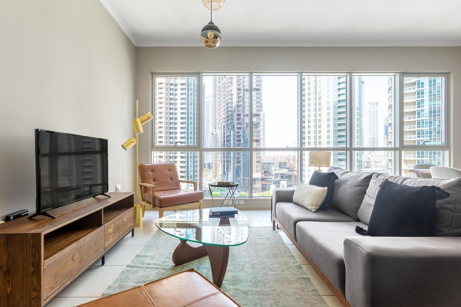 Blueground Downtown B Khalifa View Pool Dxb-645 Apartament