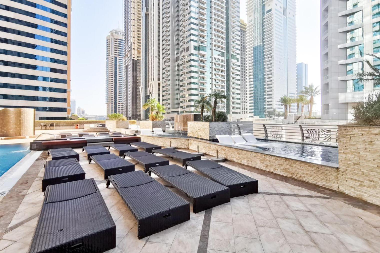 Blueground Marina Pool Gym Dxb-336 Dubaï