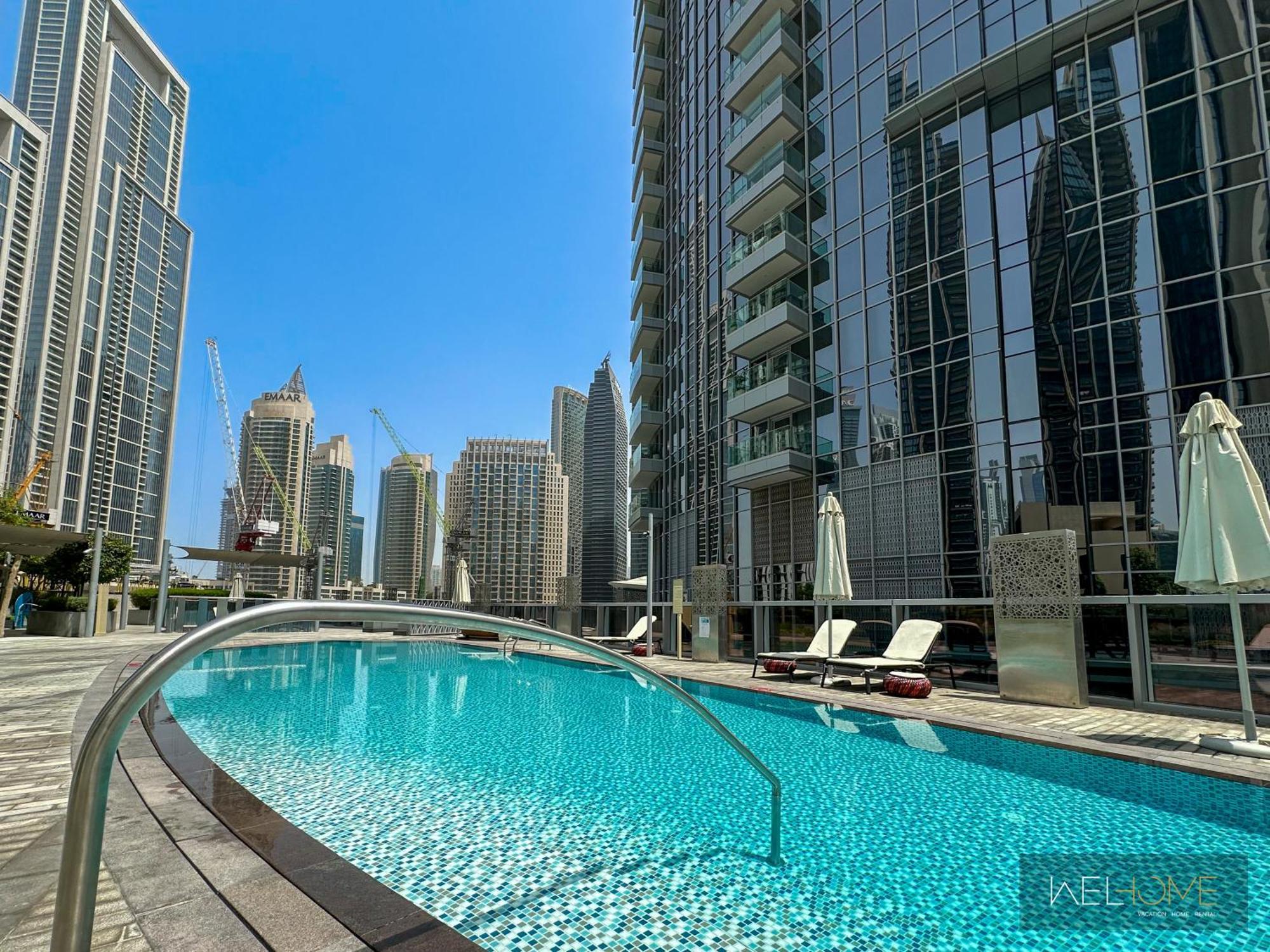 Welhome - Luxury Facing Burj Khalifa With Terrace Dubai