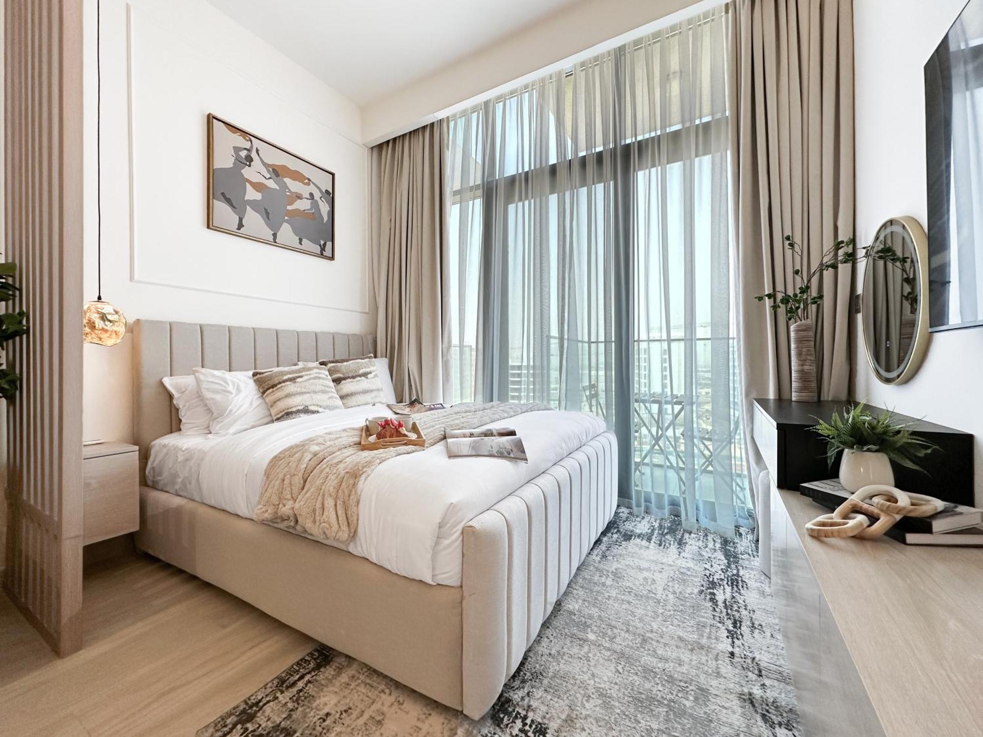 Apartamento Trophy Modern Marvel Cozy With Smart Features In Azizi Riviera