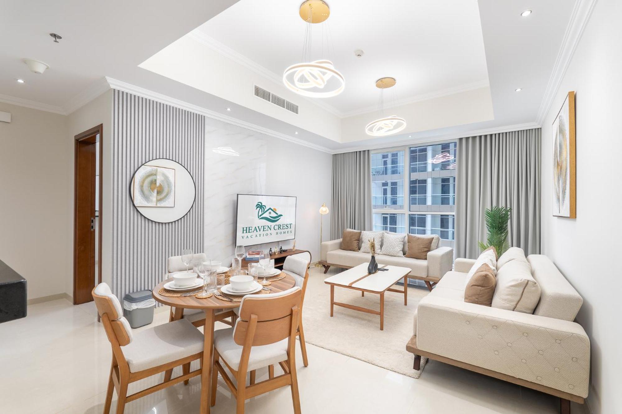 Heaven Crest Downtown - And 1 Bedroom 2 Minute Walk To Mall And Burj Khalifa Lägenhet