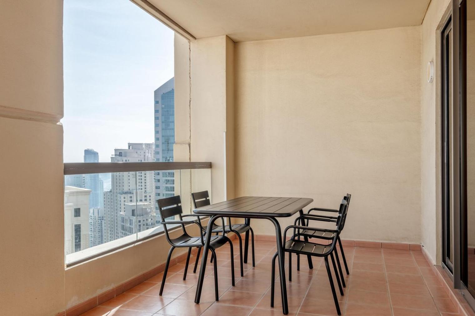 Blueground Sadaf 6 Marina View Pool Security Dxb-1428 Appartement *