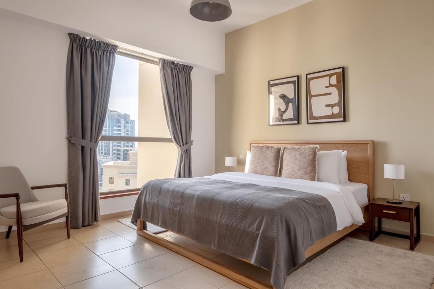 Blueground Sadaf 6 Marina View Pool Security Dxb-1428 Appartement *