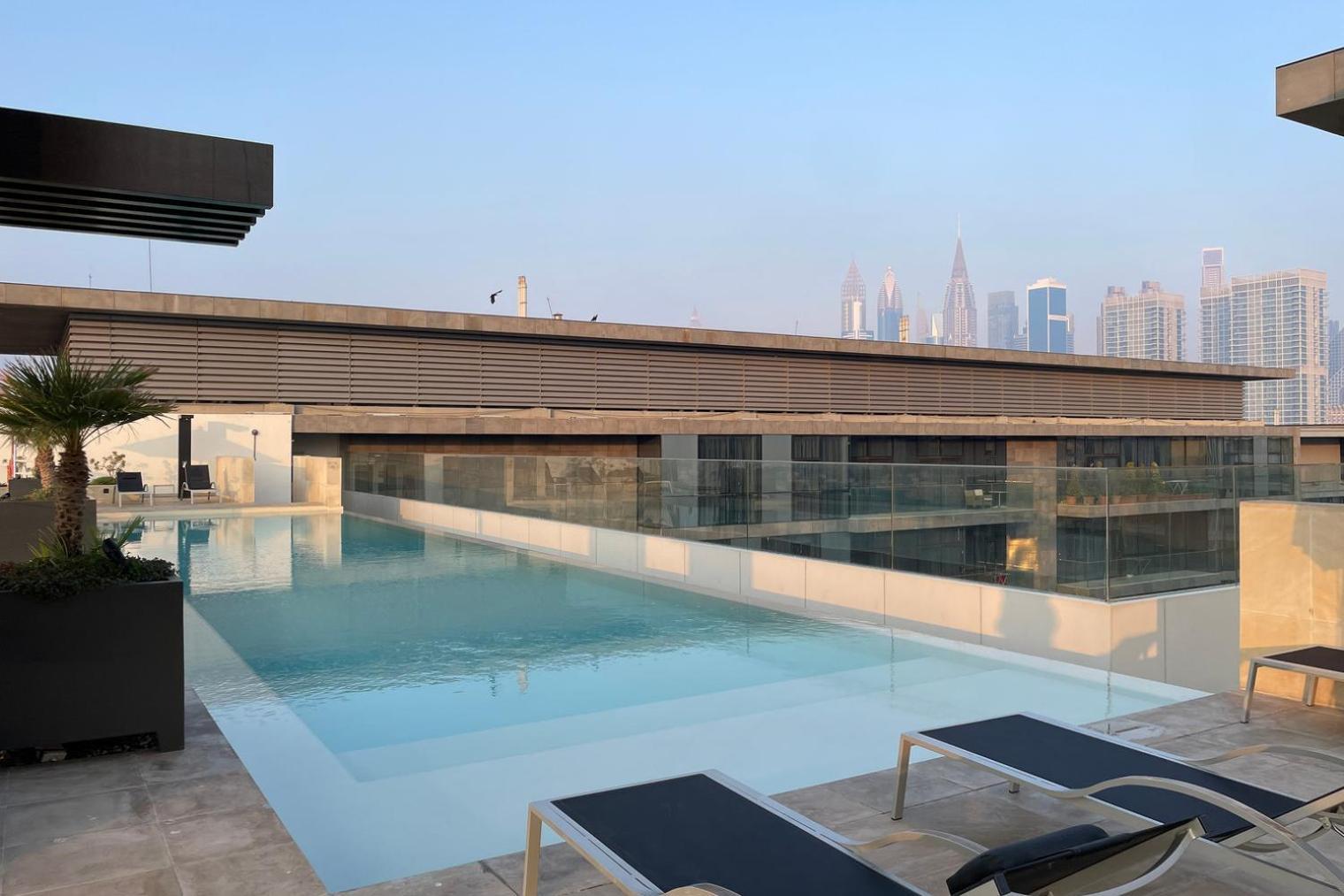 Blueground Walk Bk View Rooftop Pool Dxb-1369 *