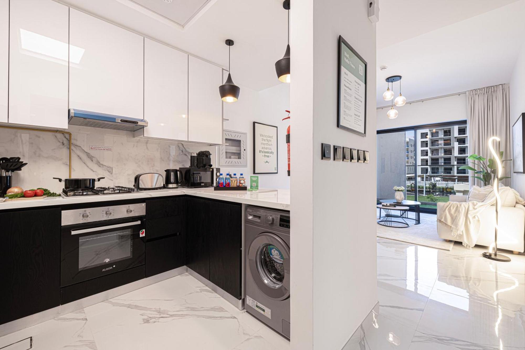 New Serene 1br With Pool & Sauna Lägenhet Dubai